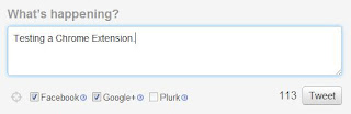 Post Facebook, Twitter & Google+ Updates Using Chrome Extension