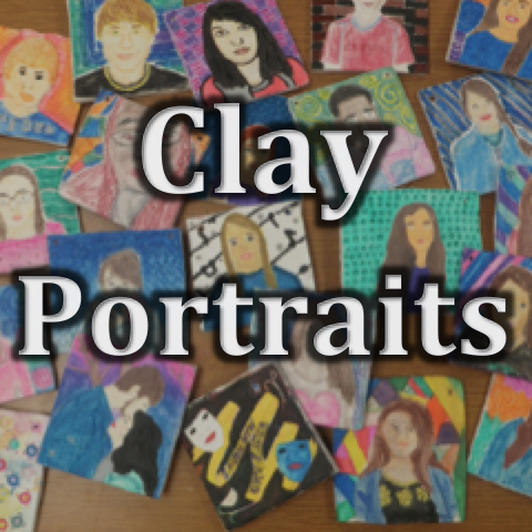 Mixed Media (9-12) | Self-Portrait Clay Tiles