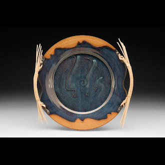 Additional Materials - Potter Jane - Platter with Reed Handles