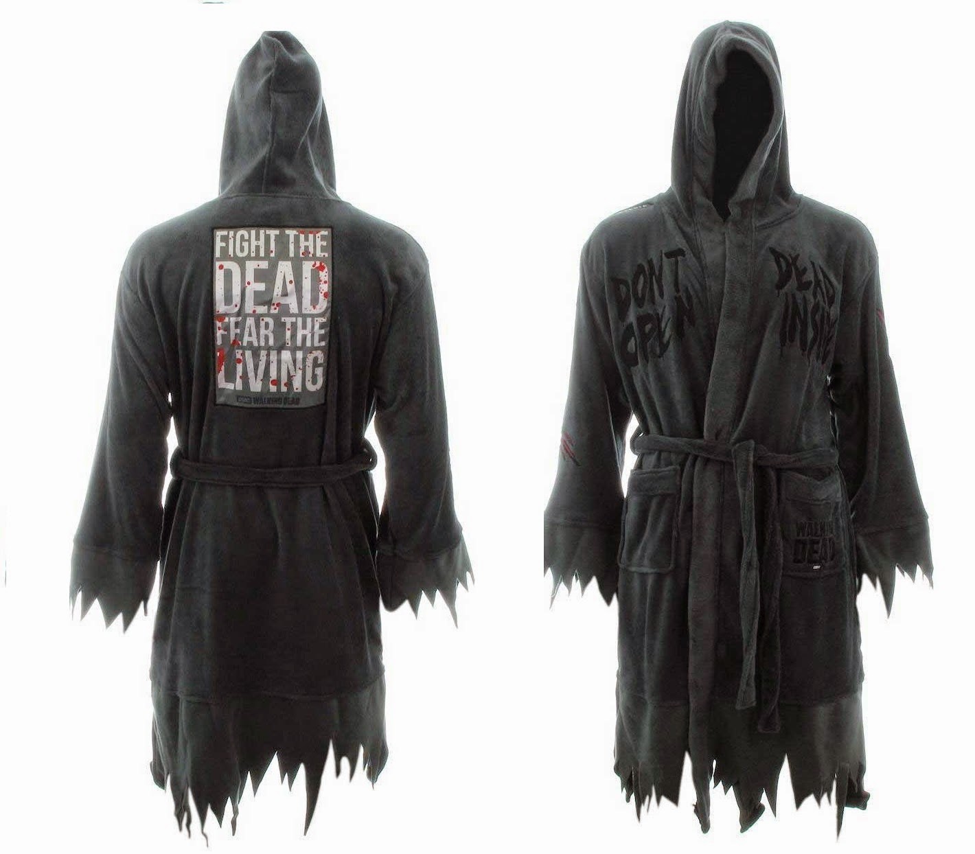 The Walking Dead "Don't Open Dead Inside" Fleece Bathrobe