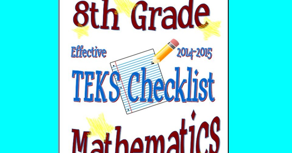 Cookin' Up Fun With Middle School Math: New 8th Grade Math TEKS