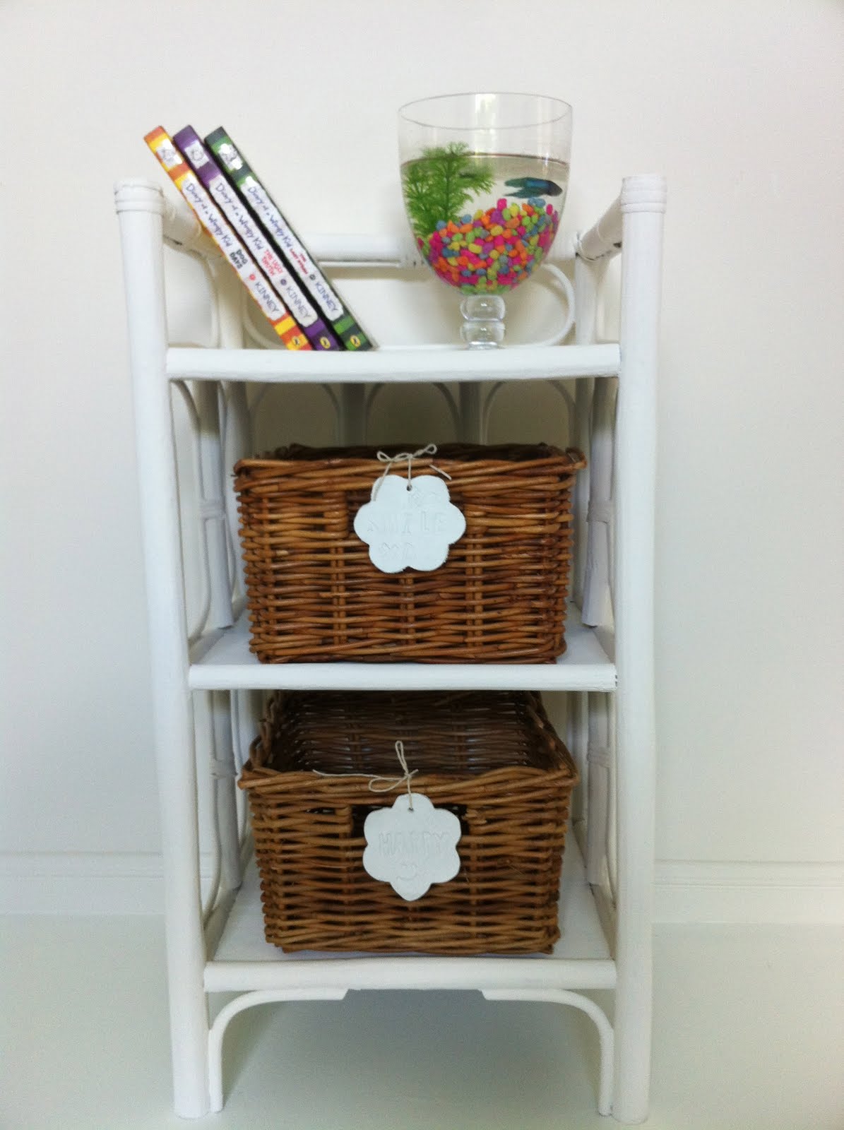 Lilies for Kate vintage cane shelves styled 3 ways