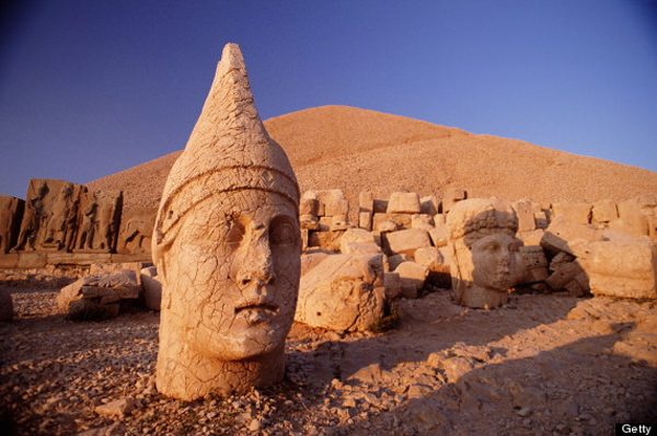 See the Ancient Statues Near the Royal Tomb on the Mount Nemrut, Turkey See the Ancient Statues Near the Royal Tomb on the Mount Nemrut, Turkey