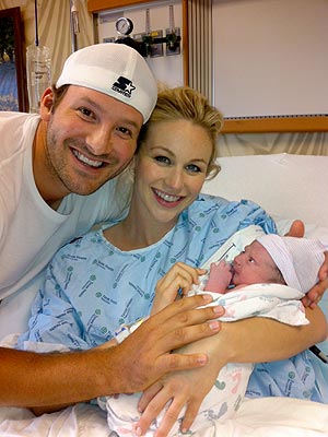 Tony Romo, Candice Crawford and baby Hawkins