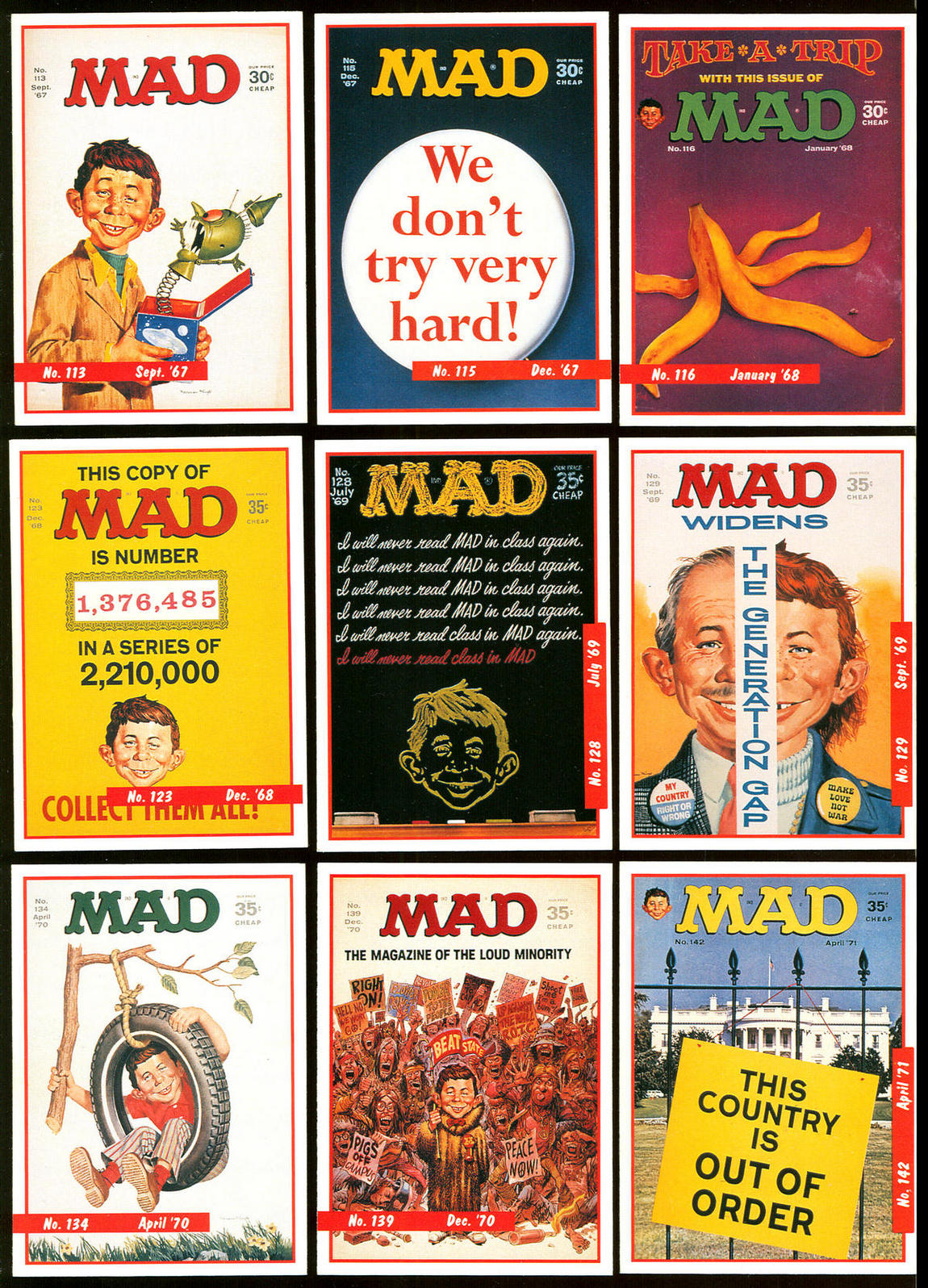 Hairy Green Eyeball 3 Lime Rock MAD trading cards, Series 1, 1992