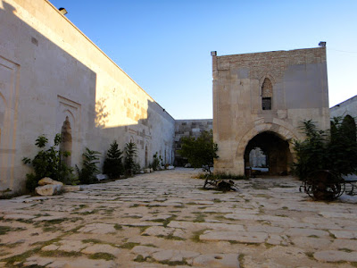 The yard of caravanserai at Konya Turkey