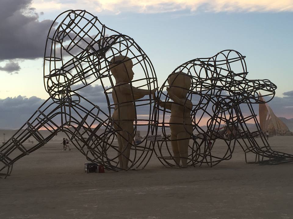 Tales from a Mother Burning Man Sculpture Inspires
