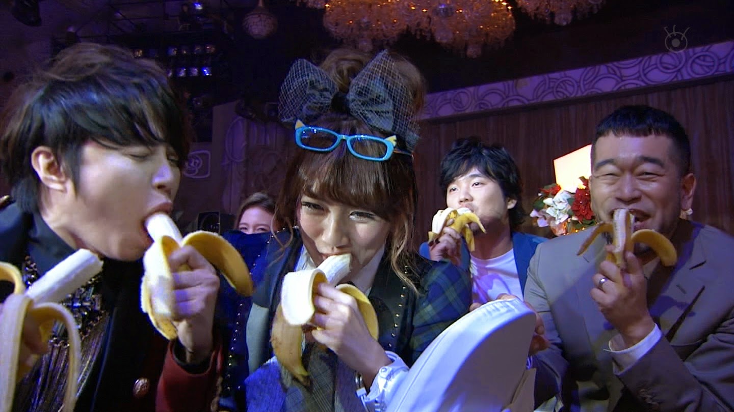 Dream たかみな推しブログ Fns歌謡祭14でたかみな 西川さん 槇原さんらがお約束のバナナを食べる