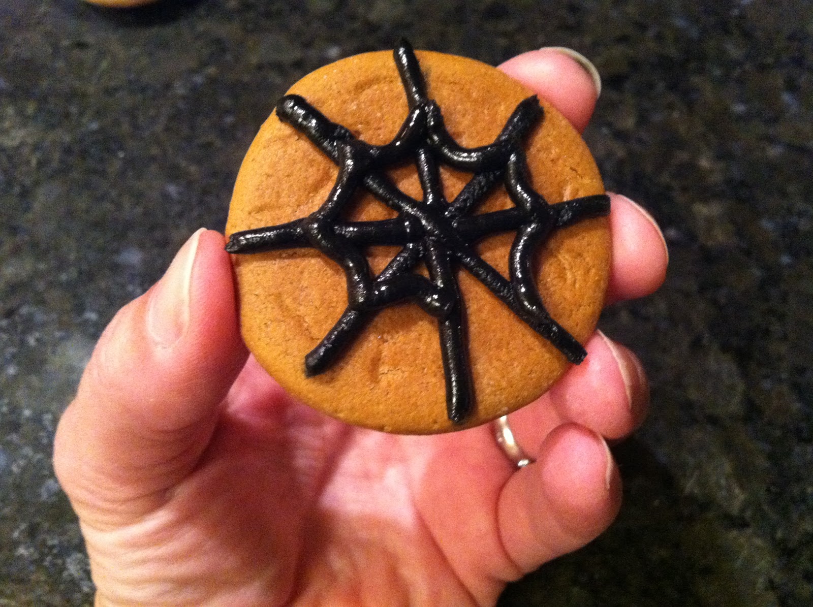 The Iced Queen Royal Icing Spiderweb Cookie