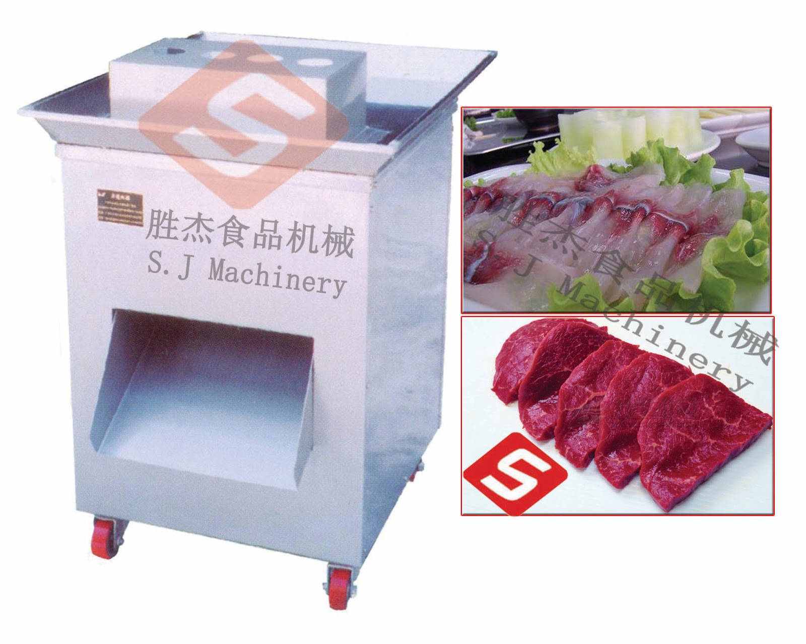 SHENGJIE FOOD MACHINERY CO., LTD Flesh pork meat slicer, beef meat