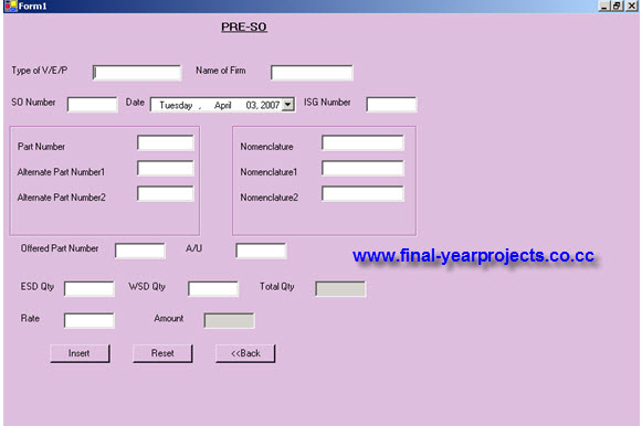 stock management system project ppt