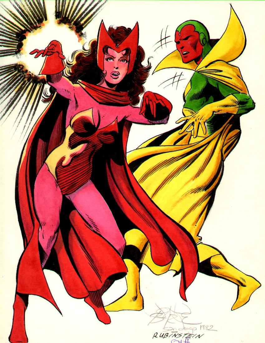 Vision and the Scarlet Witch #8 - Demon Busters (8.0) 1986