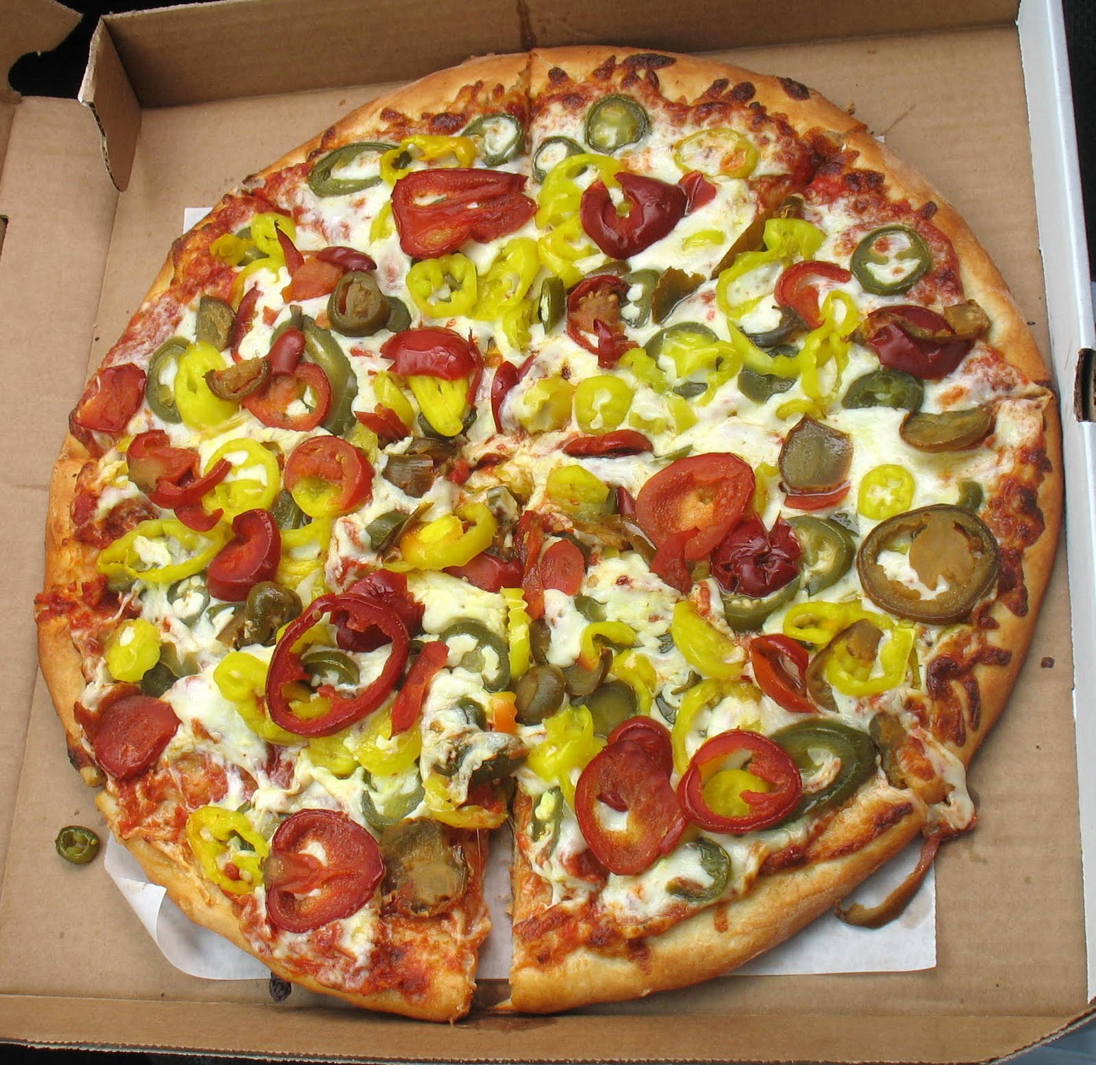 pizza on fire