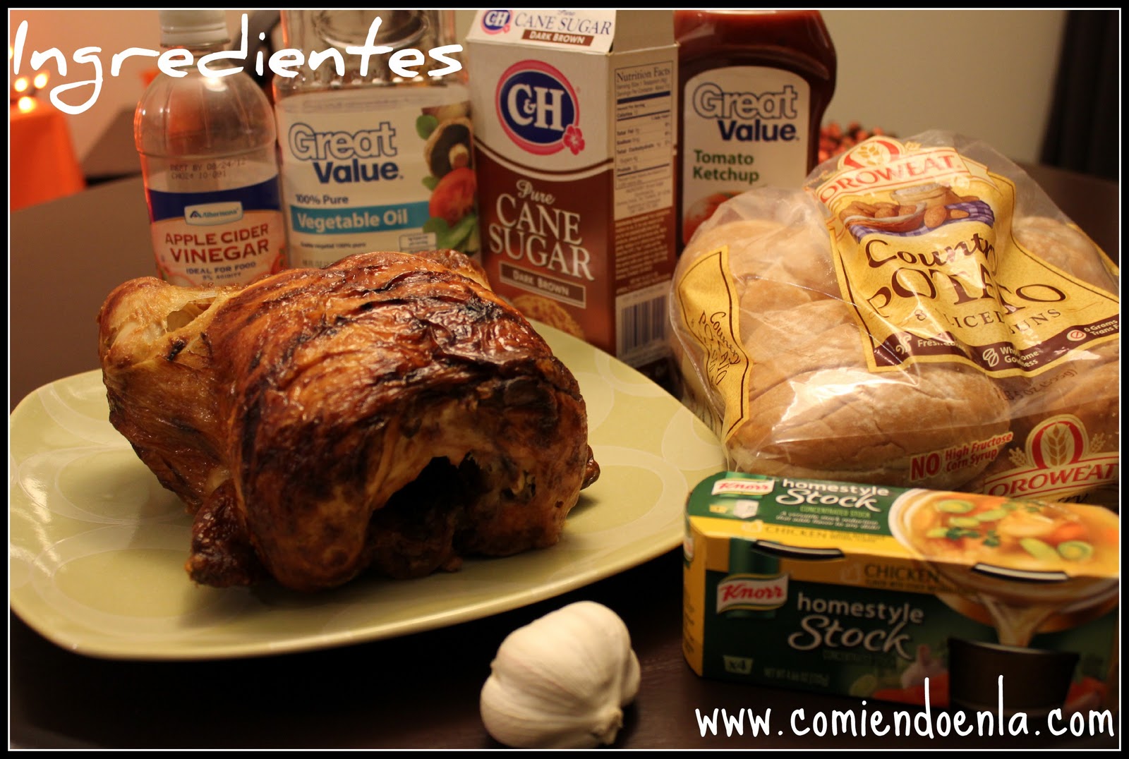 Delicioso Sandwich con Trocitos de Pollo a la brasa usando 