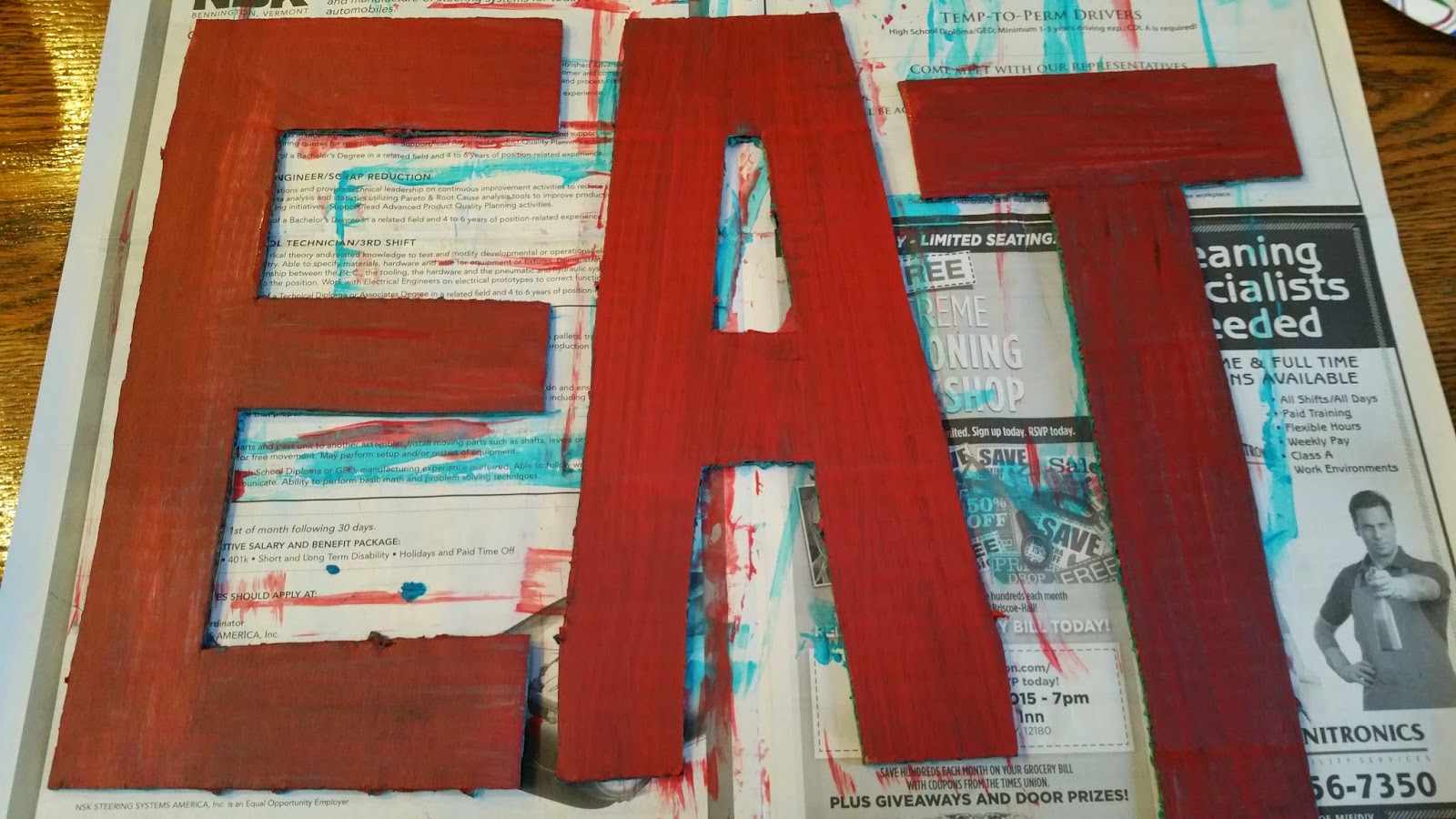 Easy Cardboard Letters Redo It Yourself Inspirations Easy Cardboard