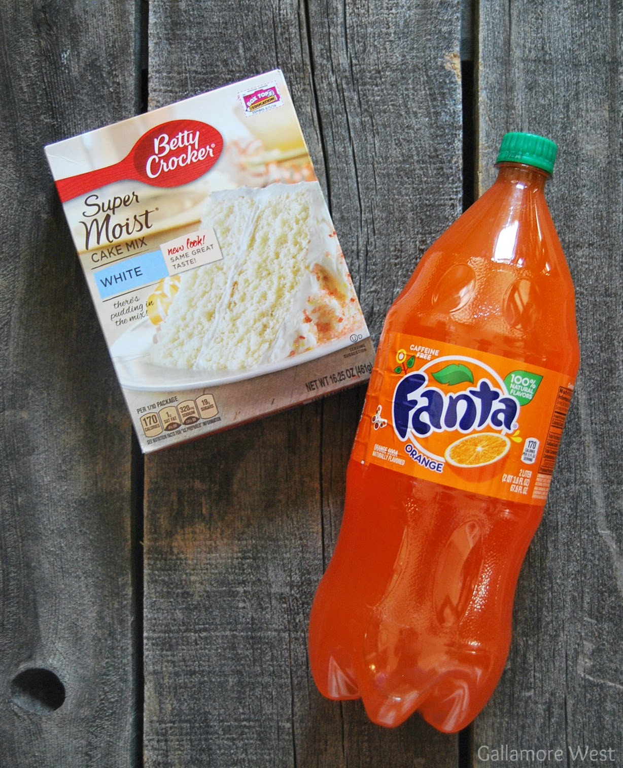 fanta and cake
