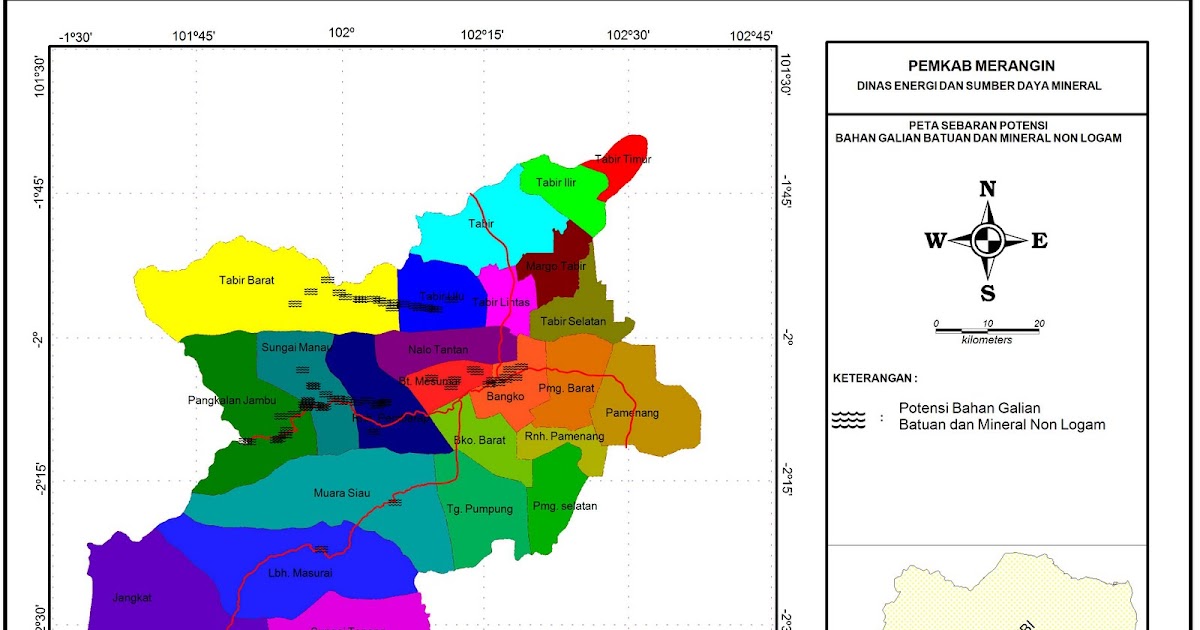 DATA POTENSI TAMBANG BATUAN DAN MINERAL BUKAN LOGAM