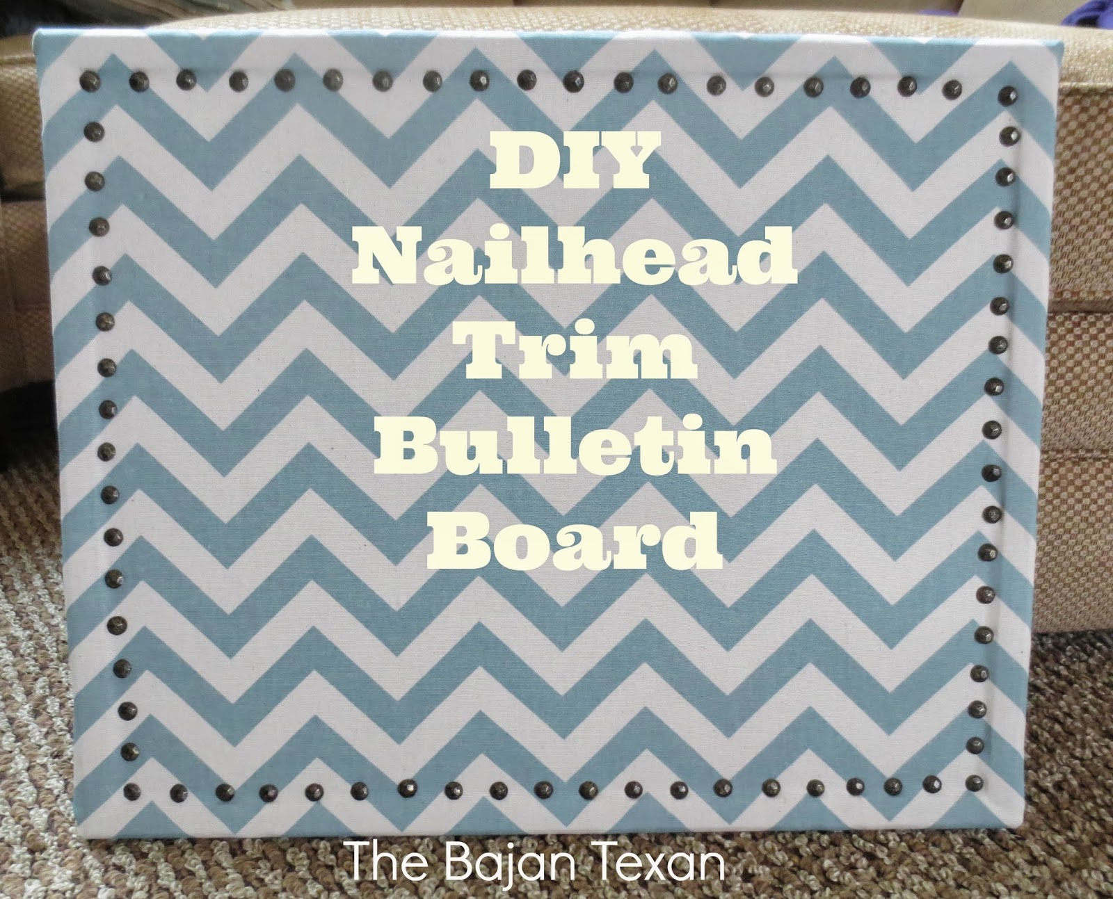 Nail Head Trim Diy Bulletin Board The Bajan Texan