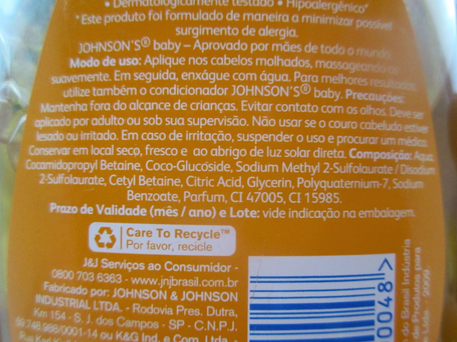 Bєlєzα dє Lαkรнмi Shampoo Johnson's baby