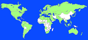 Sayfa okuyucusu ülkeler (Yeşil)