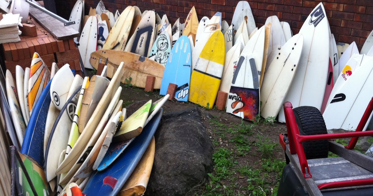 1000 Surfboard Graveyard 333 Broken Surfboard Halves One Third!