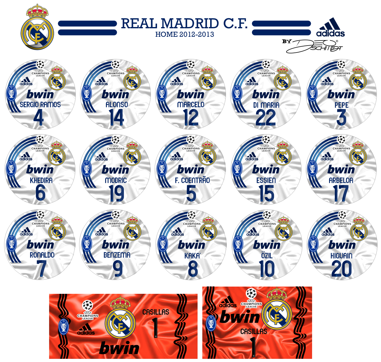 Art in button Real Madrid 20122013