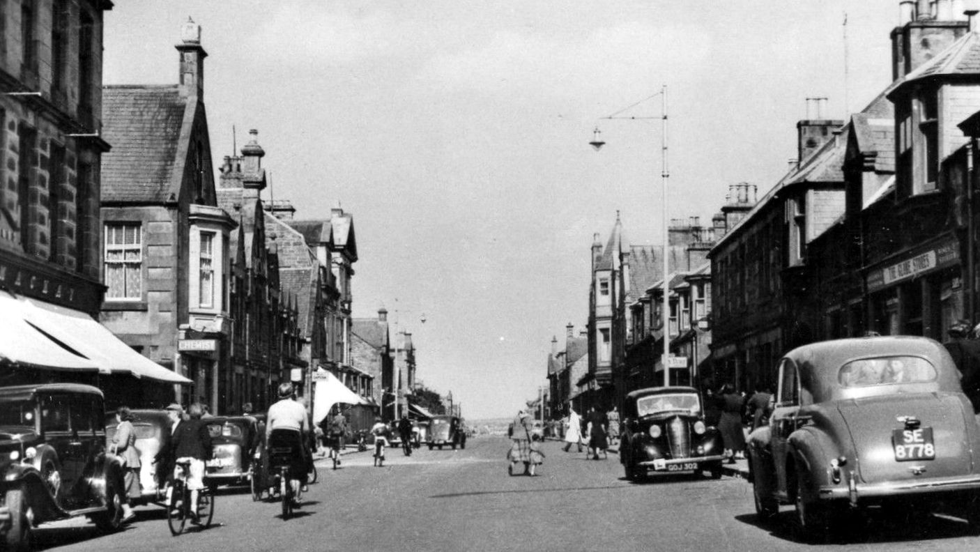 Tour Scotland Photographs Old Photograph East Church Street Buckie