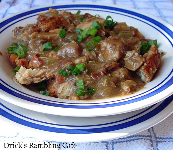 Turkey Bone Gumbo using Browned Flour Drick's Rambling Cafe