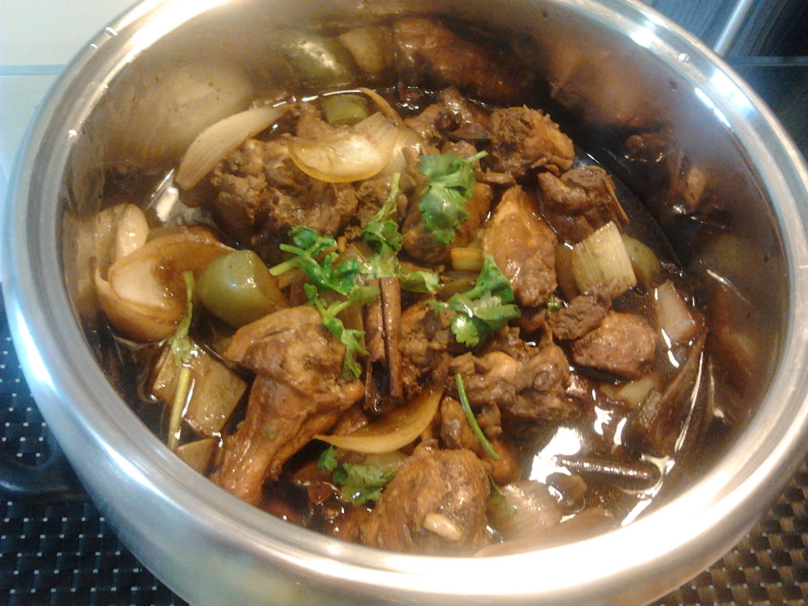 Chicken Hot Pot with Celery and Green Pepper Shan's Recipes