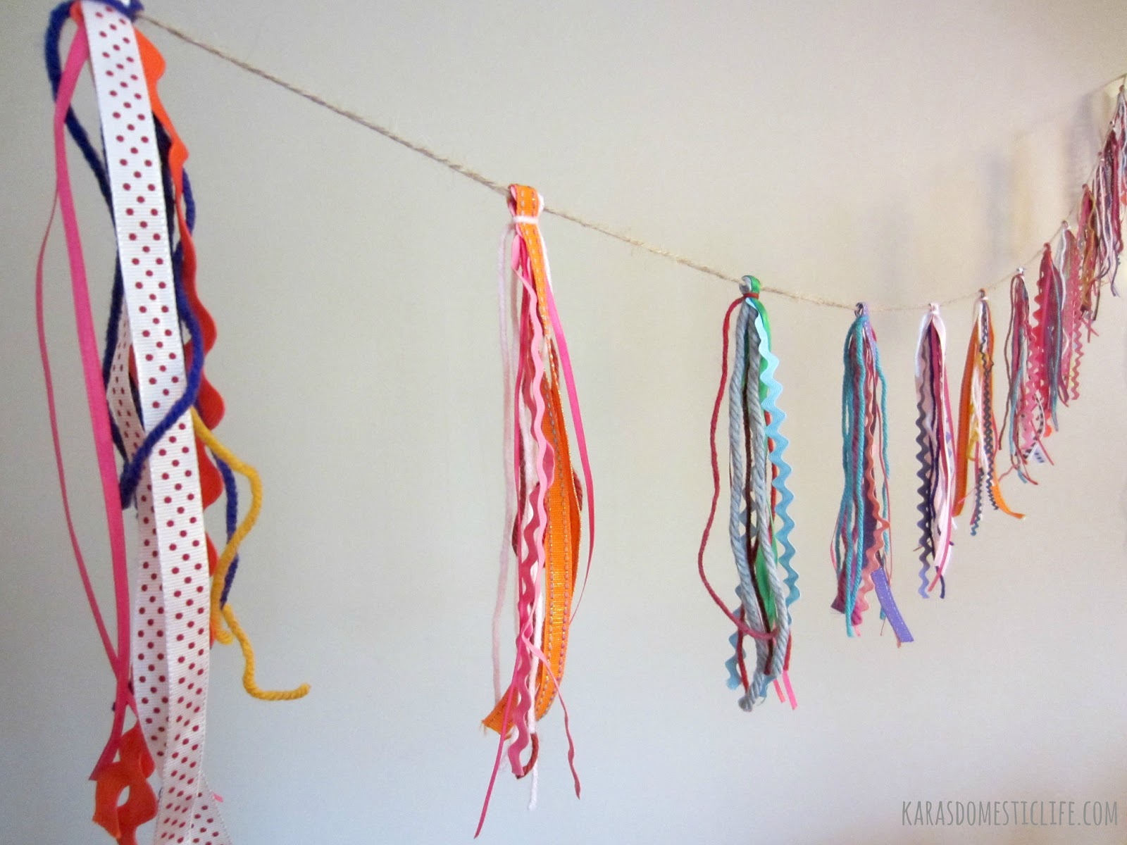 Kara's Domestic Life ribbon bunting sneak peek