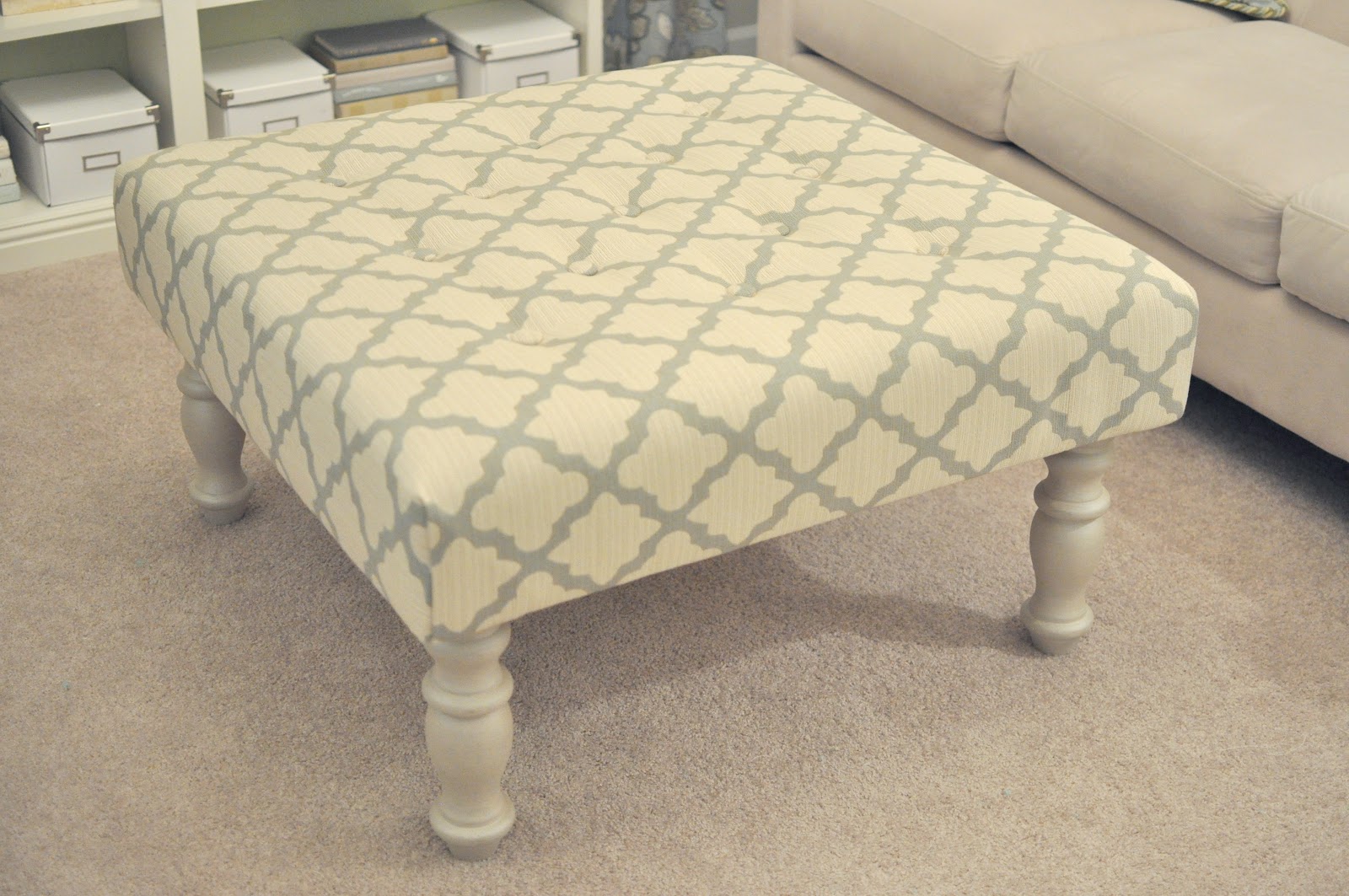 Not So Newlywed McGees DIY Upholstered Ottoman