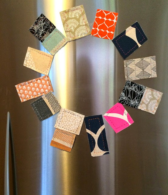 Dynamic Improv Quilt. Blue Mountain Daisy