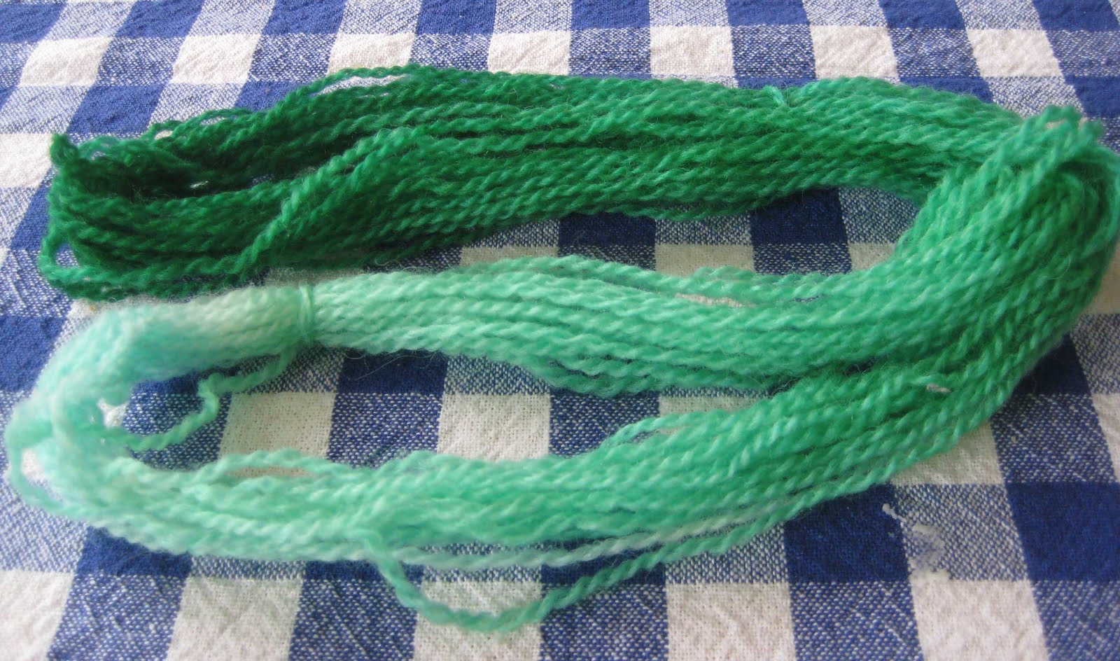 ChemKnits Dip Dyeing Yarn on the Stove