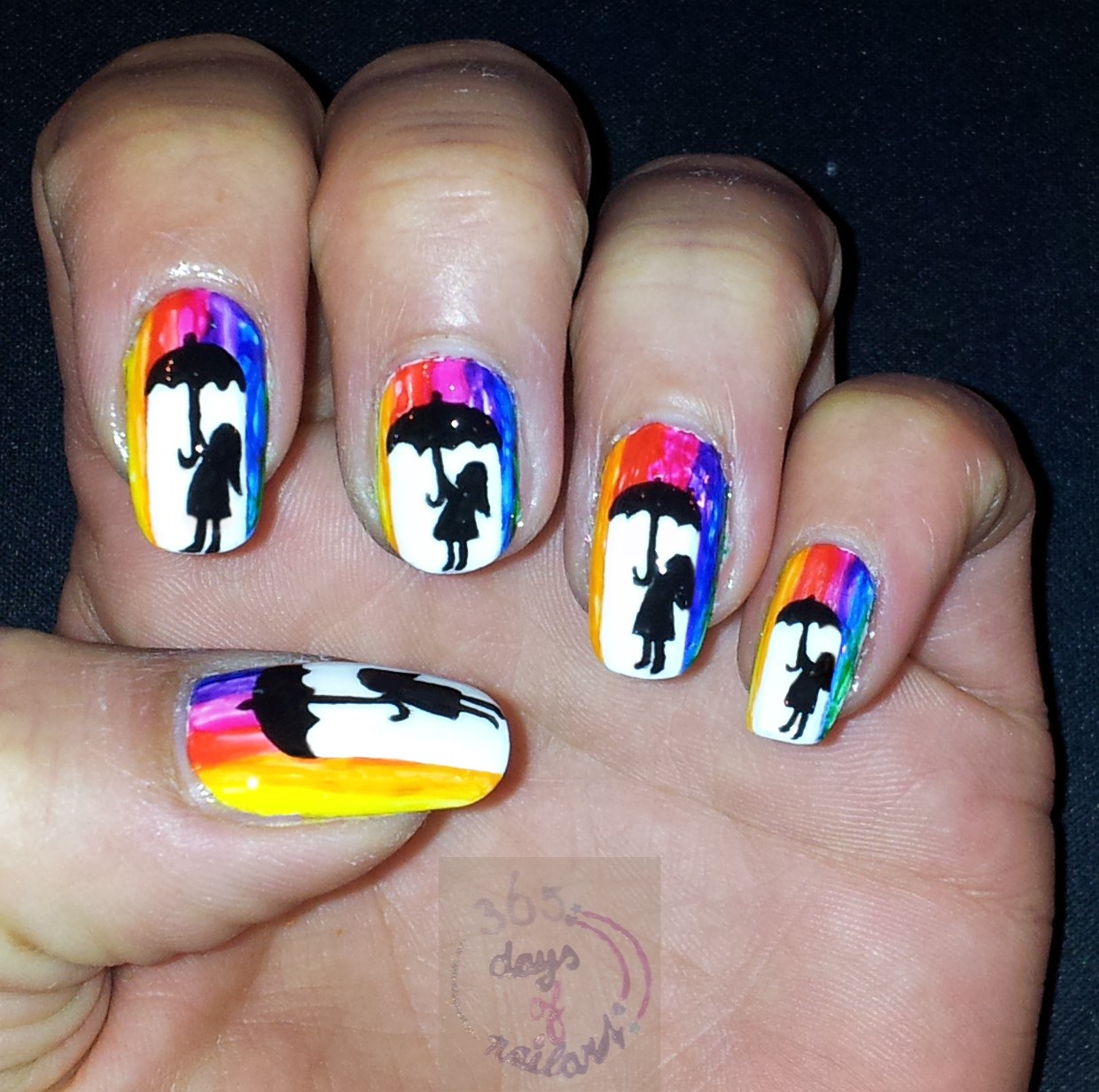 365+ days of nail art Day 172) Nail art inspired by crayons art