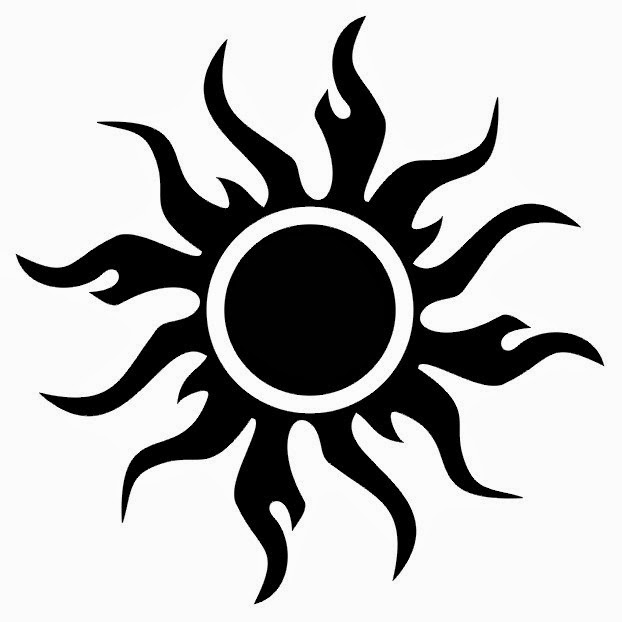 tattoos book 2510 free printable stencils tribal simple sun stencil