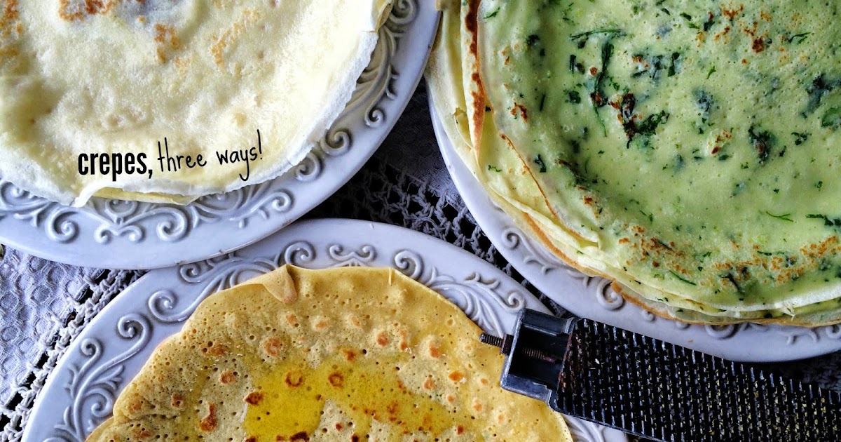 Fancy Napkin: .crepes, three ways.