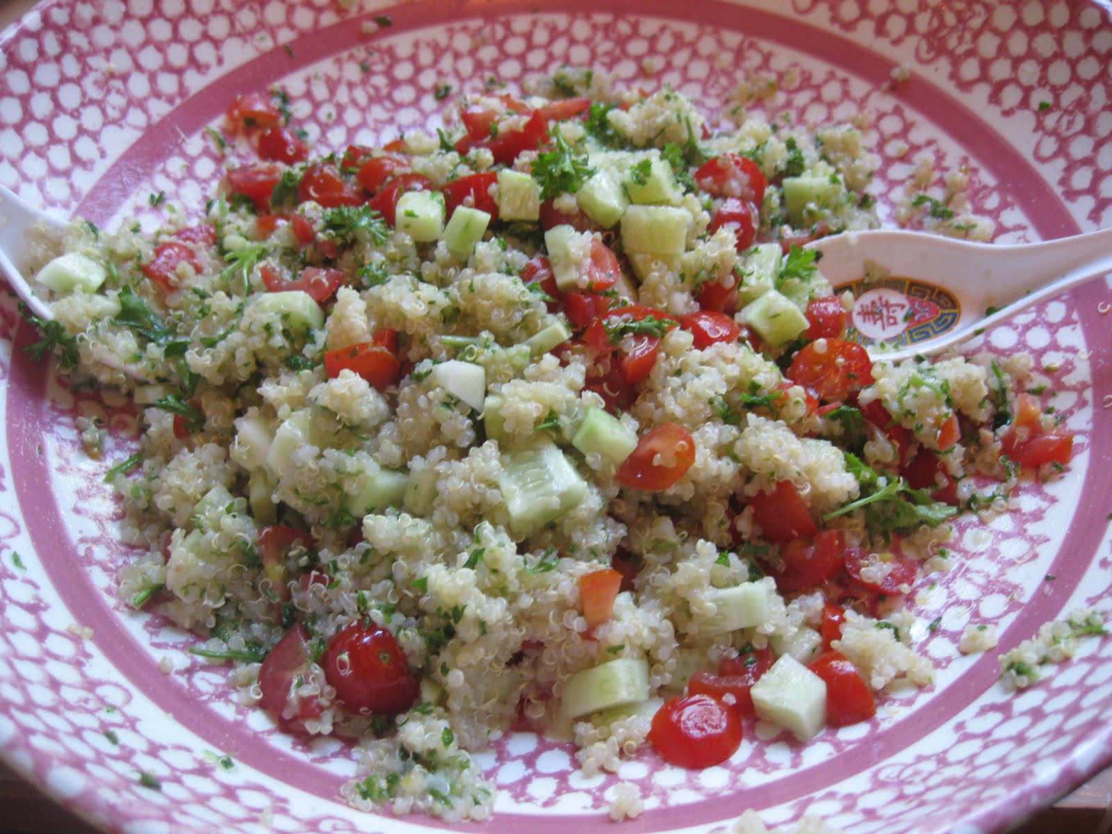 Gluten Free AZ Quinoa Salad with Lemon Dressing