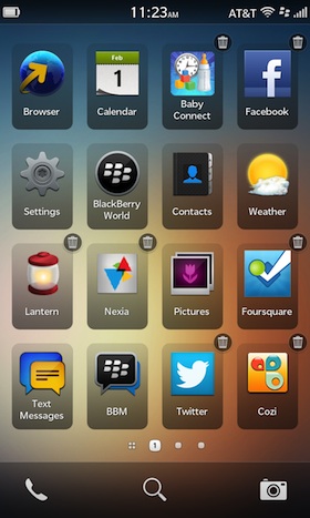 Crear carpetas de aplicaciones en BlackBerry 10