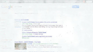 Feel The Winter Chill On Google Search : Google Easter Egg : Let It Snow (Worldwide)