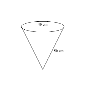How do you find the surface area of a cone?