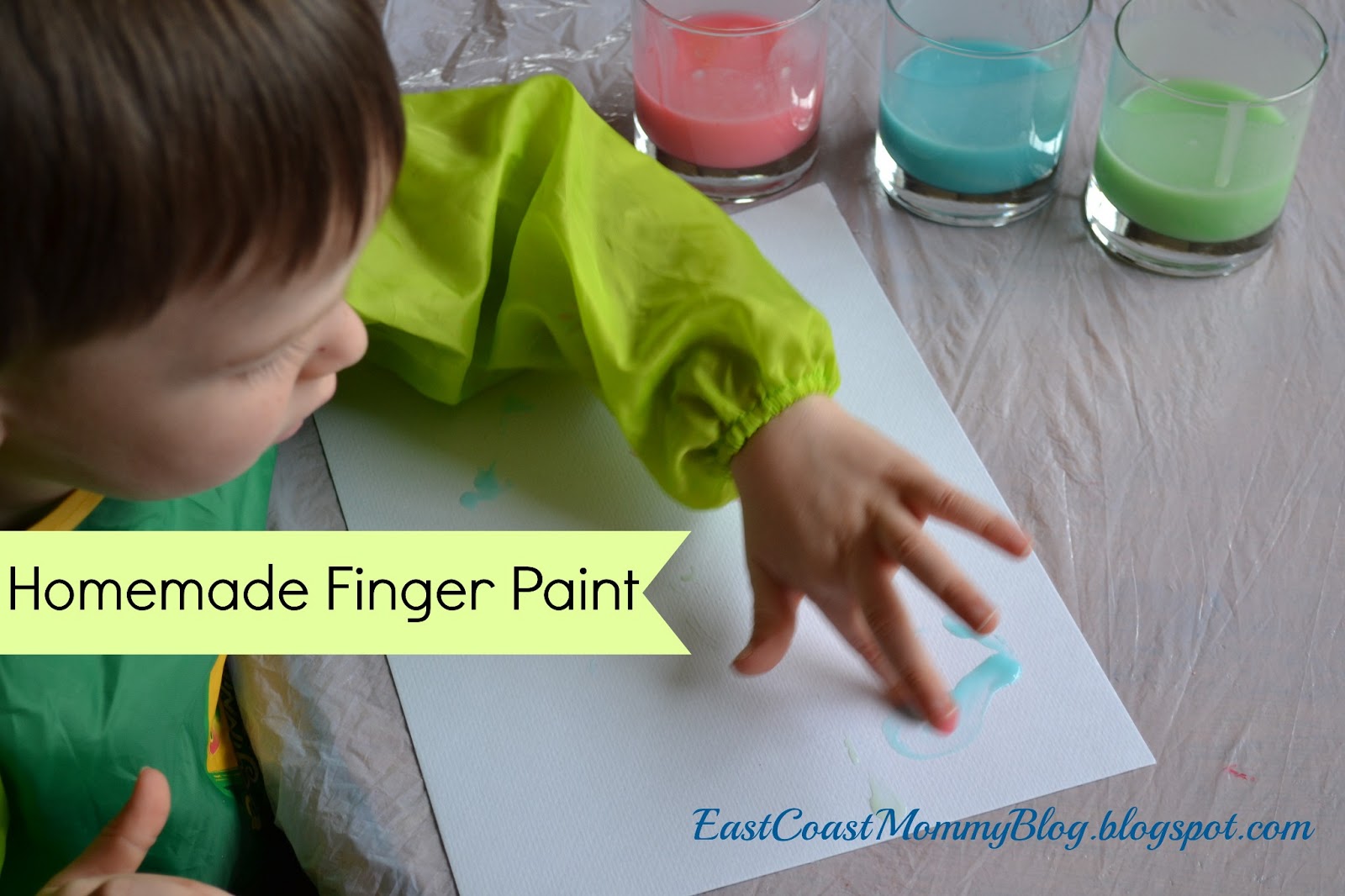 East Coast Mommy Homemade Finger Paint