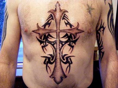 Men Cross Tattoos Idea