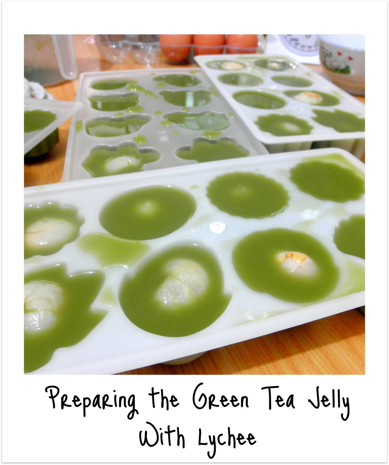 Green Tea With Lychee Jelly CHRISIE MICKAEL