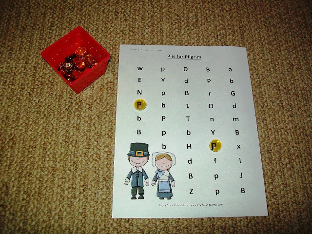 P is for Pilgrim Identification Activity