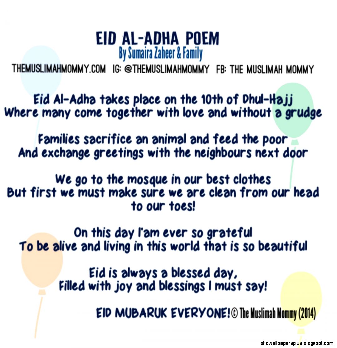 Eid Al Adha Poem The Muslimah Mommy Eid Al Adha Poem The Muslimah Mommy