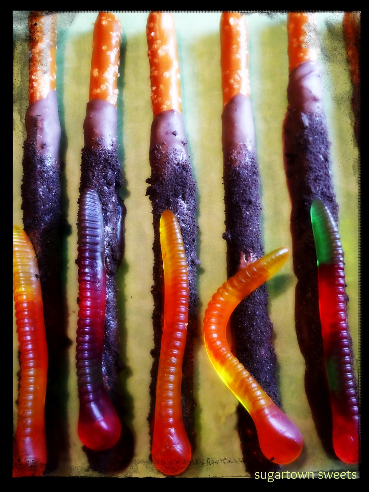 Sugartown Sweets (Gummy) Worms On A Stick!