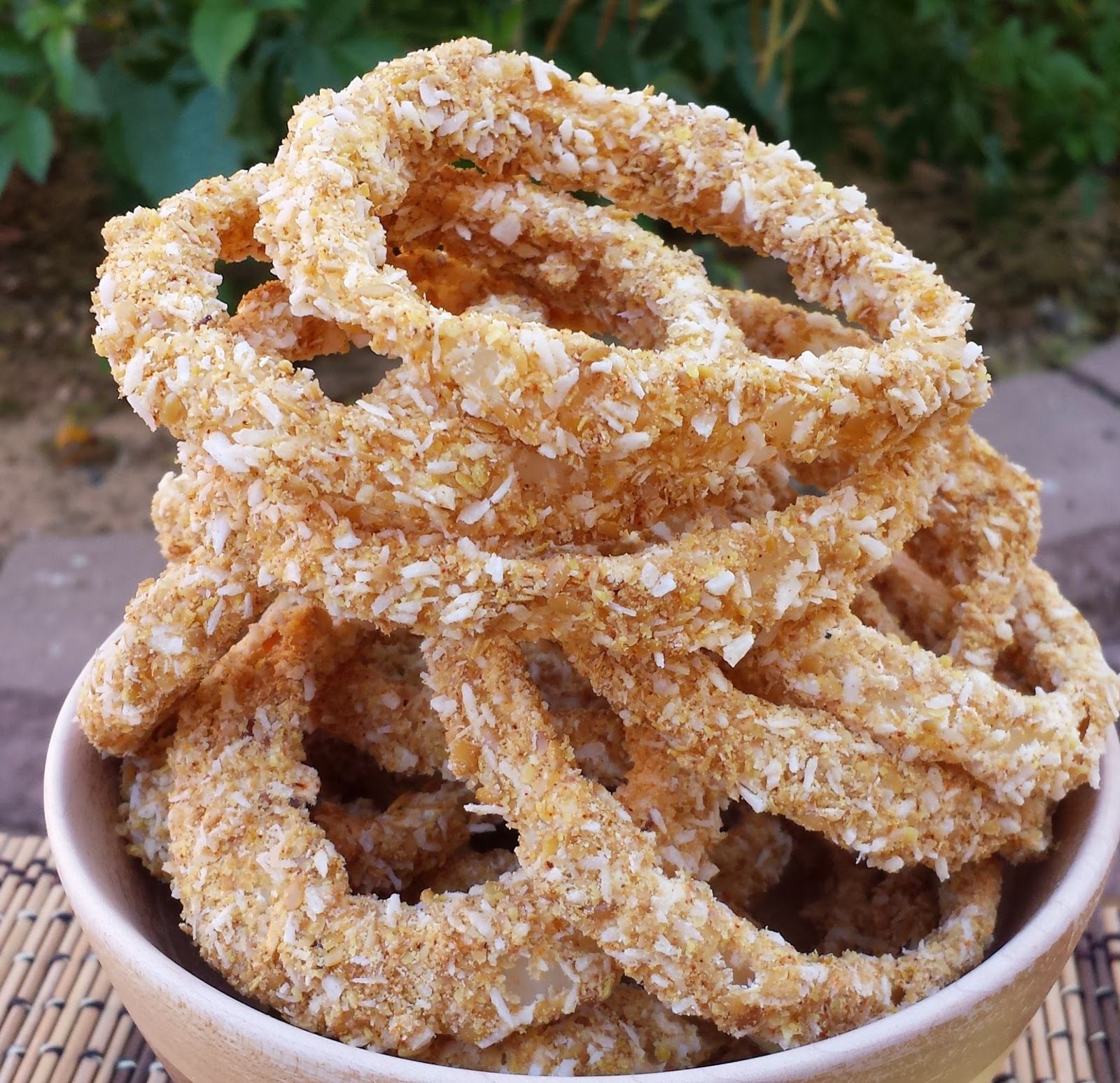 Raw Vegan Recipes by Rocki Raw Vegan Onion Rings