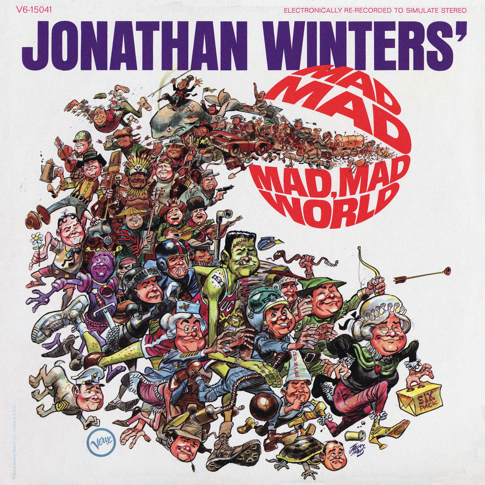 Vintage Stand Up Comedy Jonathan Winters Jonathan Winters Mad Mad Mad Mad World 1963