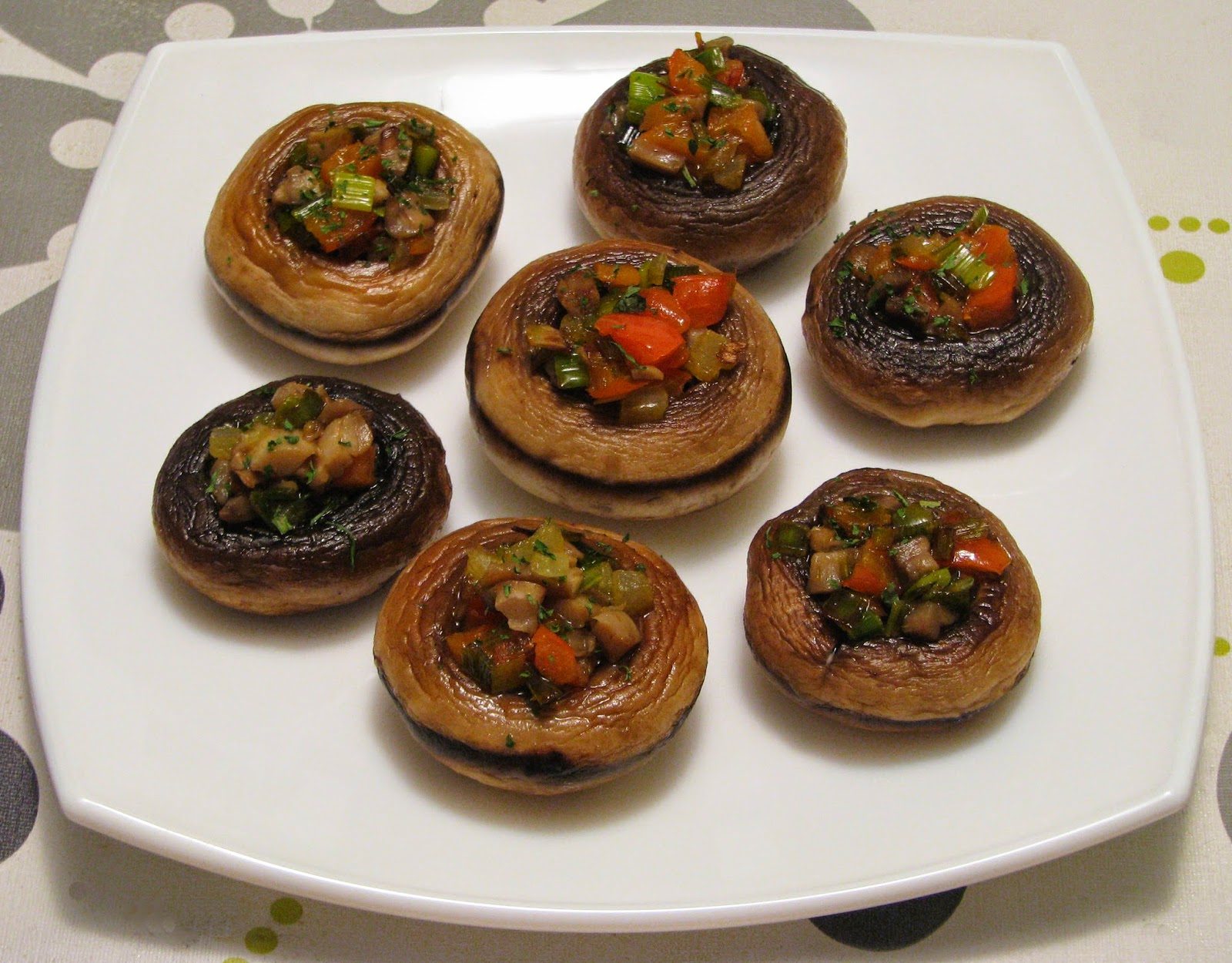Champiñones Rellenos De Verduras