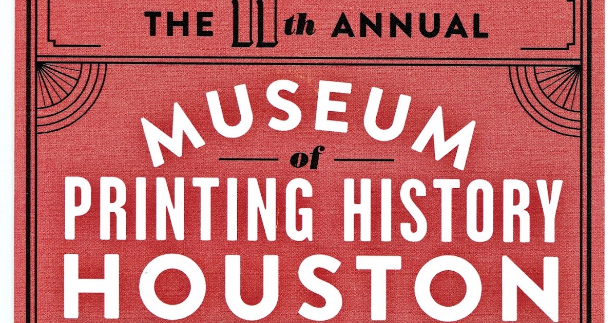 Bibliophemera Houston Book Fair at the Museum of Printing History